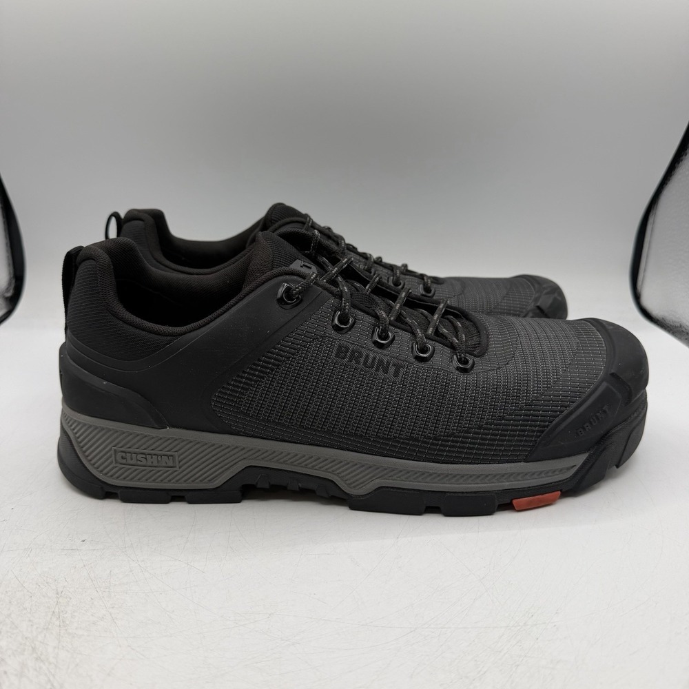 Brunt Ryng Low Comp Toe Work Shoes Mens Sz 10.5 M Black/Grey Sneakers